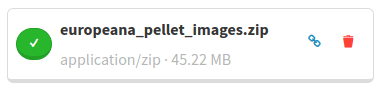 The archive was successfully uploaded and can be imported