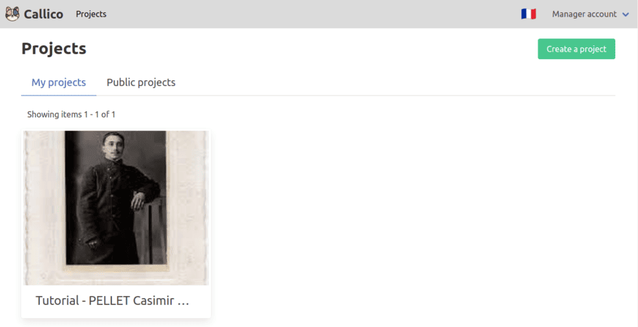 Callico’s homepage