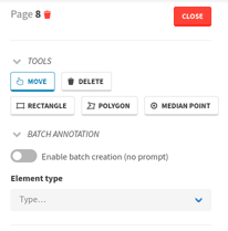 Annotation tools and batch annotation