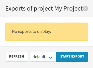 modal empty