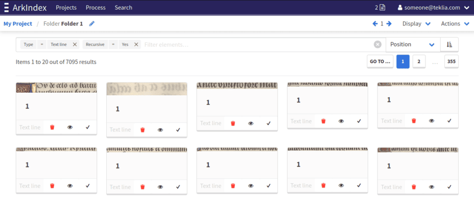 Recursively listing text lines in the 