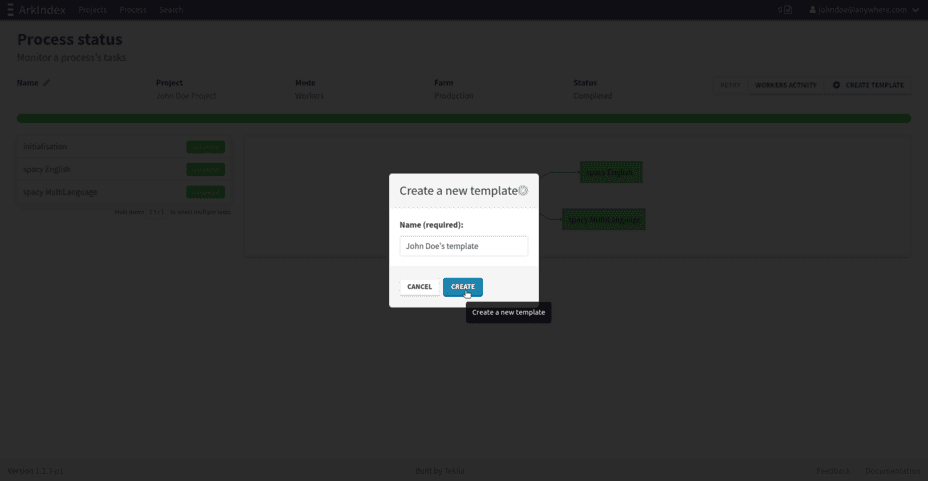 Create your new workflow template