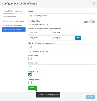 Worker configuration creation form