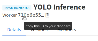Copy the worker version UUID