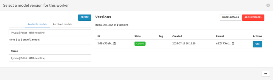 Add your trained PyLaia model to the process