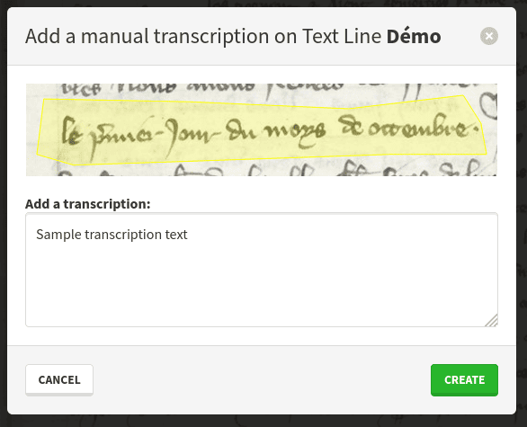…​ then write its transcription