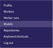 Browse to the Models page