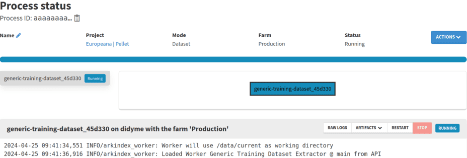 Dataset processing in progress