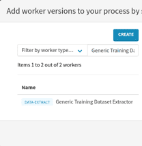 Search for the Generic Training Dataset Extractor worker