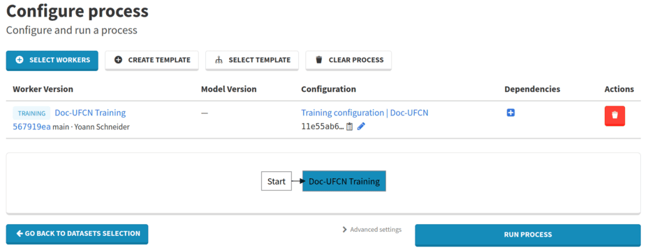 Training a Doc-UFCN model