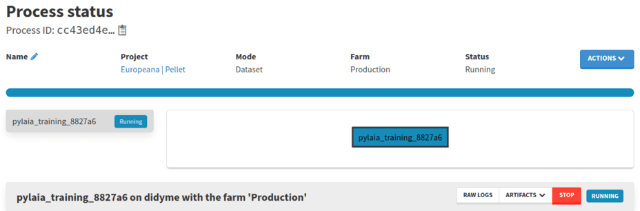 Training process is running
