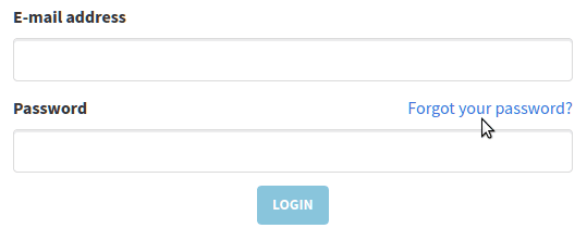 Login form