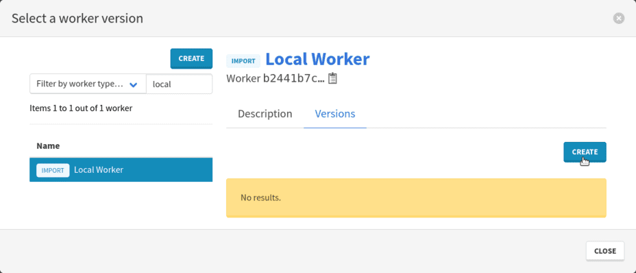Create a local worker version
