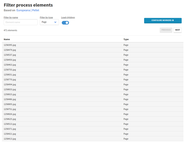 Processing pages from your project, listed recursively