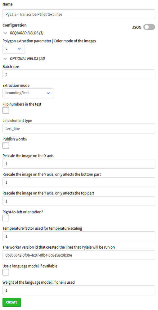 Configure the PyLaia Generic worker