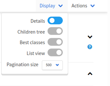 How to change the pagination size