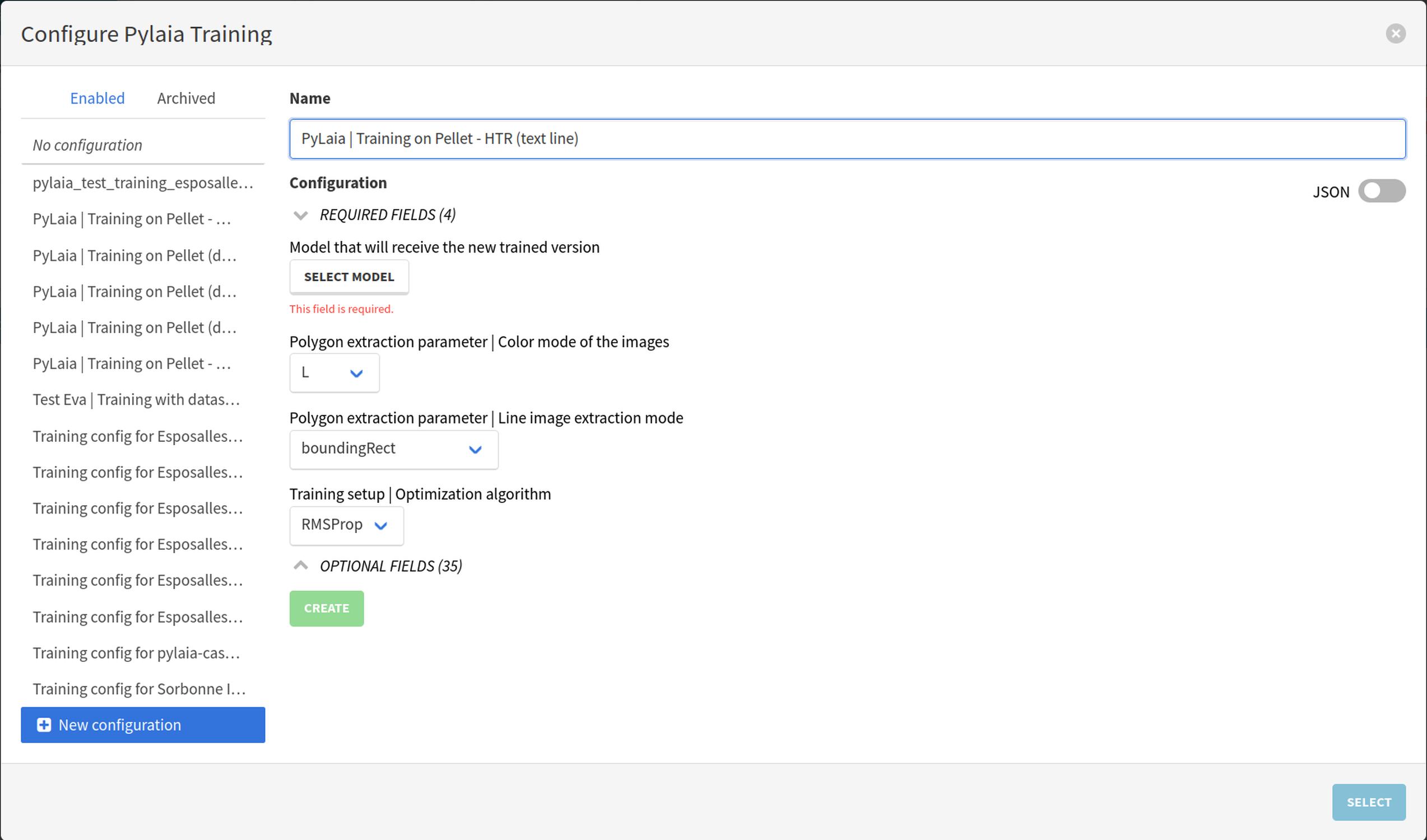 Configure the worker (Required parameters)